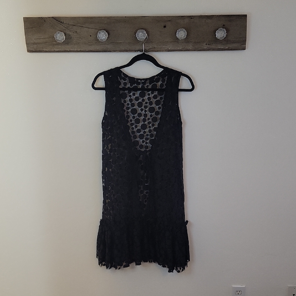 Miss Me Black Lace Sleeveless Dress SZ MED
